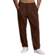 thumbnail image 4 of Pantalones Casuales de Color Sólido de Verano de Moda Mezcla de Lino de Poliéster para Hombres, 4 of 9