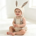 thumbnail image 2 of Coerni Baby and Toddler Girl Easter Outfit Bunny Romper Tulle Sleeveless Tutu Dresses Bunny Ear Set with Hat Soft Cotton Outfits, 2 of 7