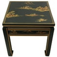 thumbnail image 2 of Oriental Furniture Square Handpainted Ming Table, Black, 2 of 3