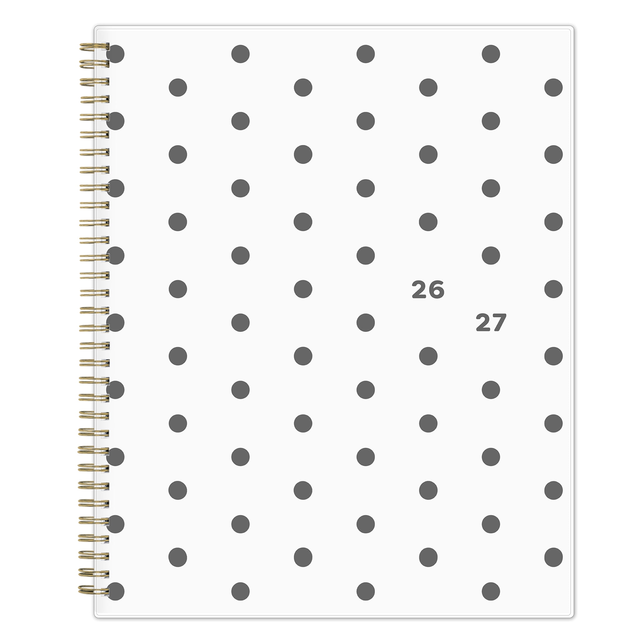 Blue Sky Monthly Weekly Planner, 8.5" x 11", Dot BW 15-Month (April 2026 - June 2027)