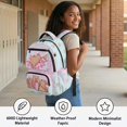 thumbnail image 4 of KUIFORTI Ice Cream Capybara Elementary Backpack Set with Lunch Box, 4Pcs Kids School Bag for Girls, Adorable Bookbag with Pencil Pouch & Water Bottle Sleeve for Back to School Gifts, 4 of 6
