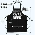 thumbnail image 5 of sidao Funny Aprons for Men, BBQ Chef Apron Funny Gifts for Men Birthday Christmas Gifts for Dad, Papa, Husband, 5 of 6