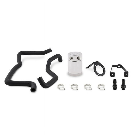 Mishimoto MMBCC-MOP57-15PBEP Baffled Oil Catch Can Compatible With Dodge Charger Chrysler 300C 5.7L 2015-2018 Black