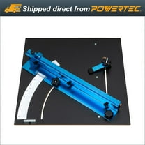 POWERTEC Table Saw Cross Cutting Sled, Woodworking Jig and Hardware Kit (71403)