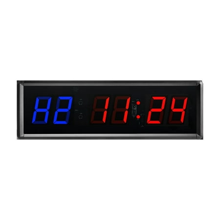 

Gym Timer Digital Countdown Clock Stopwatch with Remote LED Interval Timer Clock Gym Fitness -US Plug