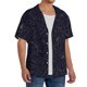 thumbnail image 2 of Fotbe Copper-Gold Gloss Outline Peony Camisa Estampada de Manga Corta para Hombre, Casual de Verano, Estilo Playero, Sin Arrugas-4X-Large, 2 of 5