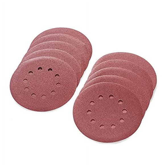 POWER PRO 2100-80 Grit -10Pcs 9inch/225mm Sanding Abrasive Discs, Sandpaper for Drywall Sander and Polisher, 1 Set with 10 Vent Holes (80 Grit)