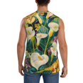 thumbnail image 4 of Fotbe Tropical Floral Jungle Men's Camiseta sin Mangas Estampada para Hombres, Playera Casual para Gimnasio, Entrenamiento, Playa-3X-Large, 4 of 7