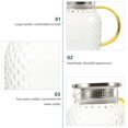 thumbnail image 5 of Clear Glass Tea Pot Gallon Pitcher with Stainless Steel Lid, 5 of 5