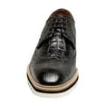 thumbnail image 6 of Stacy Adams Alario Wingtip Oxford Croco Leather Shoes Black 25725-001, 6 of 7