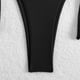 thumbnail image 4 of Traje de baño para mujer, moda, cómodo, color sólido, bikini, traje de baño de color liso para mujer, conjuntos de bikinis, trajes de baño para mujer, 4 of 6