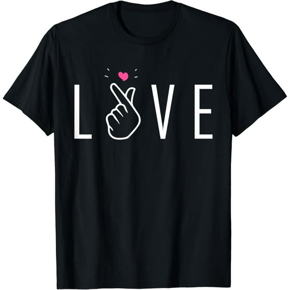 Saranghae K-Pop Finger Heart T-Shirt