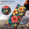 thumbnail image 6 of Butterfly Love Flower Wallet Case for TCL NxtPaper 60 Ultra 5G（T951K), PU Leather Flip Folio Cover, Card Slots, Magnetic Closure, Kickstand, Shockproof Phone Case,Hibiscus, 6 of 6