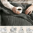 thumbnail image 6 of Heated Blanket Electric Blanket Full - Fast Heating Blanket Throw Double Sided Sherpa Ultra Soft Cozy with 10 Heating Levels & 2-10 Hours Auto Off, Mashine Washable, 72 x 84 Inches, Grey, 6 of 8