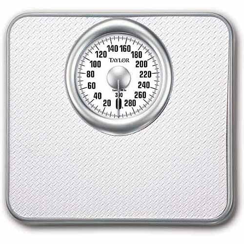 Taylor Mechanical Analog Bath Scale, White Model 4832