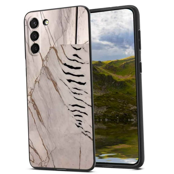 Compatible with Samsung Galaxy S23+ Plus Phone Case, Marble-Custom30 Case Men Women, Flexible Silicone Shockproof Case for Samsung Galaxy S23+ Plus