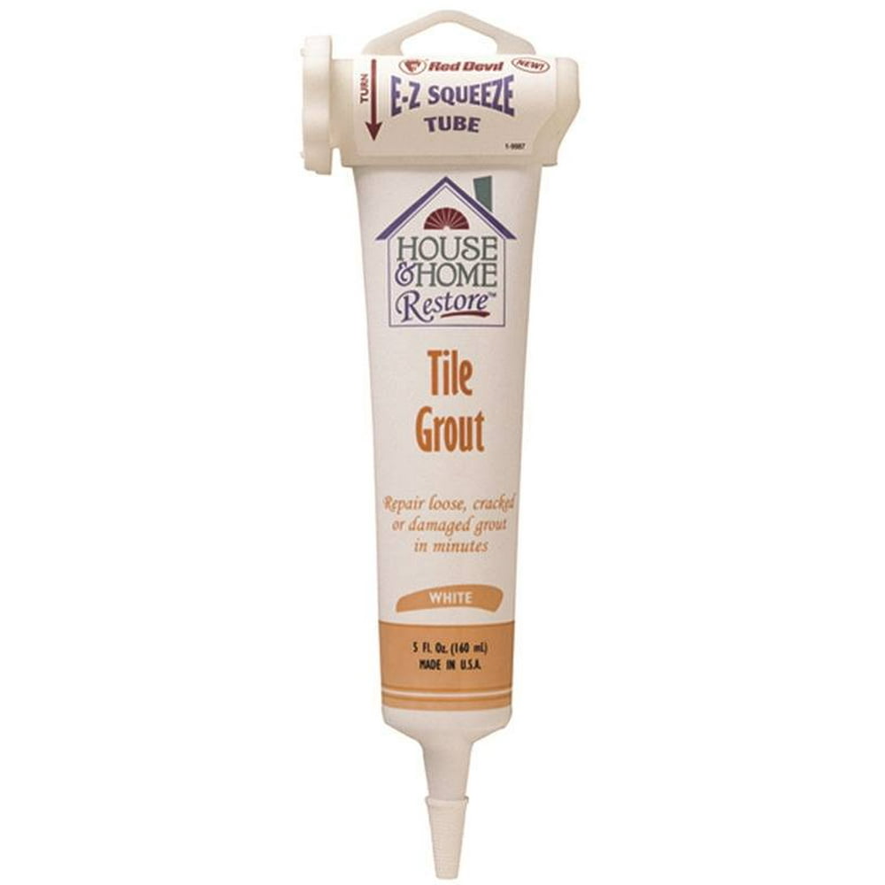 Red Devil House & Home Restore 0438 Tile Grout, 5 oz Squeeze Tube