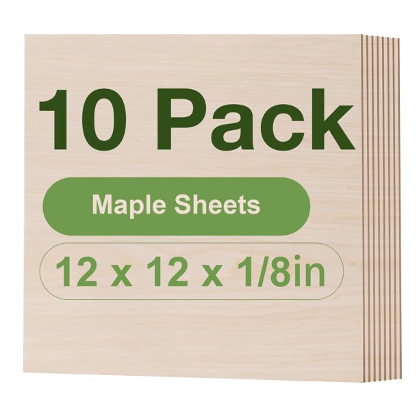 Láminas de madera contrachapada ROBOTIME Maple 3 mm 30x30 cm para corte por láser