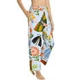 thumbnail image 2 of Bingfone Pajamas For Women,Insects And Flowers Pajama Pants With Pockets-Large, 2 of 9