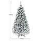 thumbnail image 4 of Costway 1,8m Árbol de Navidad con 600 Ramas y 250 luces LED Ideal Como Decoración para las Fiestas, 4 of 8