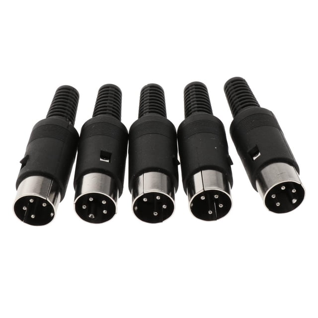 5 Unids Conectores DIN 3 4 5 6 7 Conector de sonido 4 Pin Perfecl