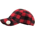 thumbnail image 6 of KBETHOS Red-Black Buffalo Plaid Classic Baseball Cap Dad Hat, 6 of 7