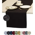 thumbnail image 1 of Black Table Runner 72 inch, Waterproof Dresser Scarf, Outdoor Coffee Table Runner, Elegant Dining Table Runners for Fiesta, Dinner Parties, Events, Wedding, Decor Thanksgiving, Halloween, Christmas, 1 of 9