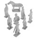 thumbnail image 3 of 8 figuras coleccionables de guerreros de terracota de la antigua dinastía china Qin, para exhibir en casa o en la mesa, en gris., 3 of 8
