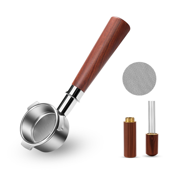 Portafiltro Sin Fondo, Kit de Accesorios para Portafiltro de Espresso de 3 Asas, para Máquina de Espresso Sage de 54 mm