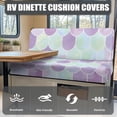 thumbnail image 4 of Mermaid Scales 2PCS Set of RV Sofa Split Seat Cover Couch Covers for Sofa Bed Loveseat Slipcovers for Travel Trailer Couch Non Slip Sofa Seat Accessories, 4 of 7