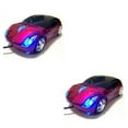 thumbnail image 4 of bedienty Universal Car Shaped Wired Optical Mouse Replacement Home Office Portable 3 Keys Gaming Computer Mice Accessories Show as Picture 2Set, 4 of 6
