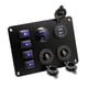 thumbnail image 1 of Speravity Panel de interruptor de palanca de 4 bandas para centro de camión de coche, caravanas, autocaravanas, motocicletas, vehículos, Bombillas para automóviles, 1 of 6