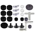 thumbnail image 1 of 23Pcs Cymbal Felt Pads for Drum Set Accessories Black Metal Round Practical Design 1Set, 1 of 8