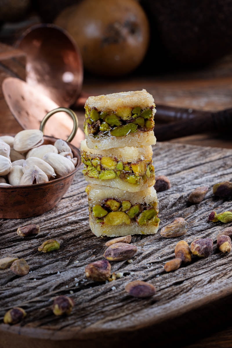 Snacklava Snap & Bloom Variety Pack (24 Pieces) - 2 Pistachio Kunafa with Rose Water Flavor (6 Pieces), 2 Pistachio Date Bites with Cardamom (10 Pieces), 2 Cashew Bird's Nest (8 Pieces) - 6 Pack