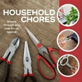 thumbnail image 2 of JubileeYarn Workhorse Bertha All Purpose Heavy Duty Scissors - Red & White - 3 Pairs, 2 of 7