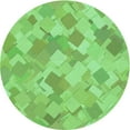 thumbnail image 1 of Ahgly Company Machine Washable Indoor Round Transitional Emerald Green Area Rugs, 3' Round, 1 of 7