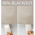 thumbnail image 6 of 2 Pack: Kate Aurora Hotel Chic Blackout Grommet Top Window Curtains - Beige, 6 of 6