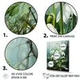 thumbnail image 3 of Designart "Chilled Forest Snowdrop Realism" Snowdrops Floater Framed Canvas Art Print, 3 of 5
