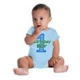 thumbnail image 6 of Happy First 1st Birthday Little Guy Bodysuit Jumper Boys Infant Baby Brisco Brands 24M, 6 of 7