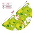 thumbnail image 3 of Cauagu 48" Christmas Tree Skirt Green Apple Pattern Christmas Tree Decorations Tree Mat for Xmas Decorations Occasion Holiday Home Decor -48", 3 of 7
