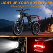 Electric Bike for Adults, 750W Peak 1500W Motor,Max 35MPH & 60Mile, 20x4 Fat Tire, E Mountain Bike, 48V/18.9AH Battery,UL2849,Fit for 18+