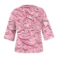 thumbnail image 6 of Jsaierl Short Sleeve Tops for Women Summer Holiday Shirts V Neck Workout Tunic Blouses Trendy Print T Shirts Top S-2XL, 6 of 6