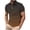 Brown, variant on Mens Golf Shirts Short Sleeve Button Up Lapel Shirts Gradient Color Moisture Wicking Tops Plus Size Stretchy Collar Shirts Blue XL