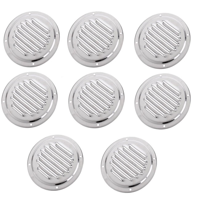 8 Piezas de Ventilación de Aire con Rejilla forma forma forma de material acero Inoxidable para Accesorios de de 4 "