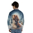 thumbnail image 5 of Hello Winter Brittany Spaniel Welcome Snowy Night Watercolor Vintage All Over Print 3D Baseball Jacket Brittany Dog Lover Gifts Idea Bomber Jacket Softball - 01011, 5 of 6