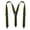 Army Green, variant on Men Y-Type Adjustable Suspenders, Strong Clips Elastic Straps 3.8cm Width Formal Black