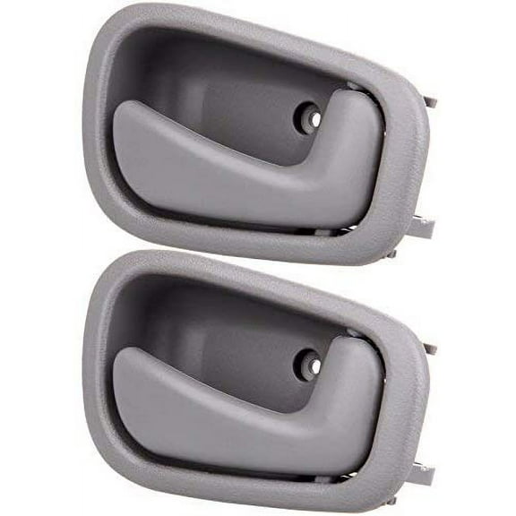 CCIYU Door Handles Interior Front Rear Passenger Side Replacement fit for 1998-2002 for Toyota Corolla 6920502050B1 Grey(2pcs)
