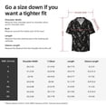 thumbnail image 5 of Rateoe Happy Skeletons Dancing Print Mens Front Pocket Hawaiian Shirts Casual Shirts Short Sleeve Button Down Beach Tropical Shirts-Small, 5 of 5
