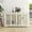 White, variant on HICOMILA Kitchen Storage Stand Cupboard with Glass Door - Durable & Spacious, Easy Assembly