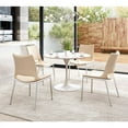 thumbnail image 6 of Zuo Modern Ace Dining Chairs, Light Pink/Brushed Stainless Steel, Set Of 2 Chairs, 6 of 8